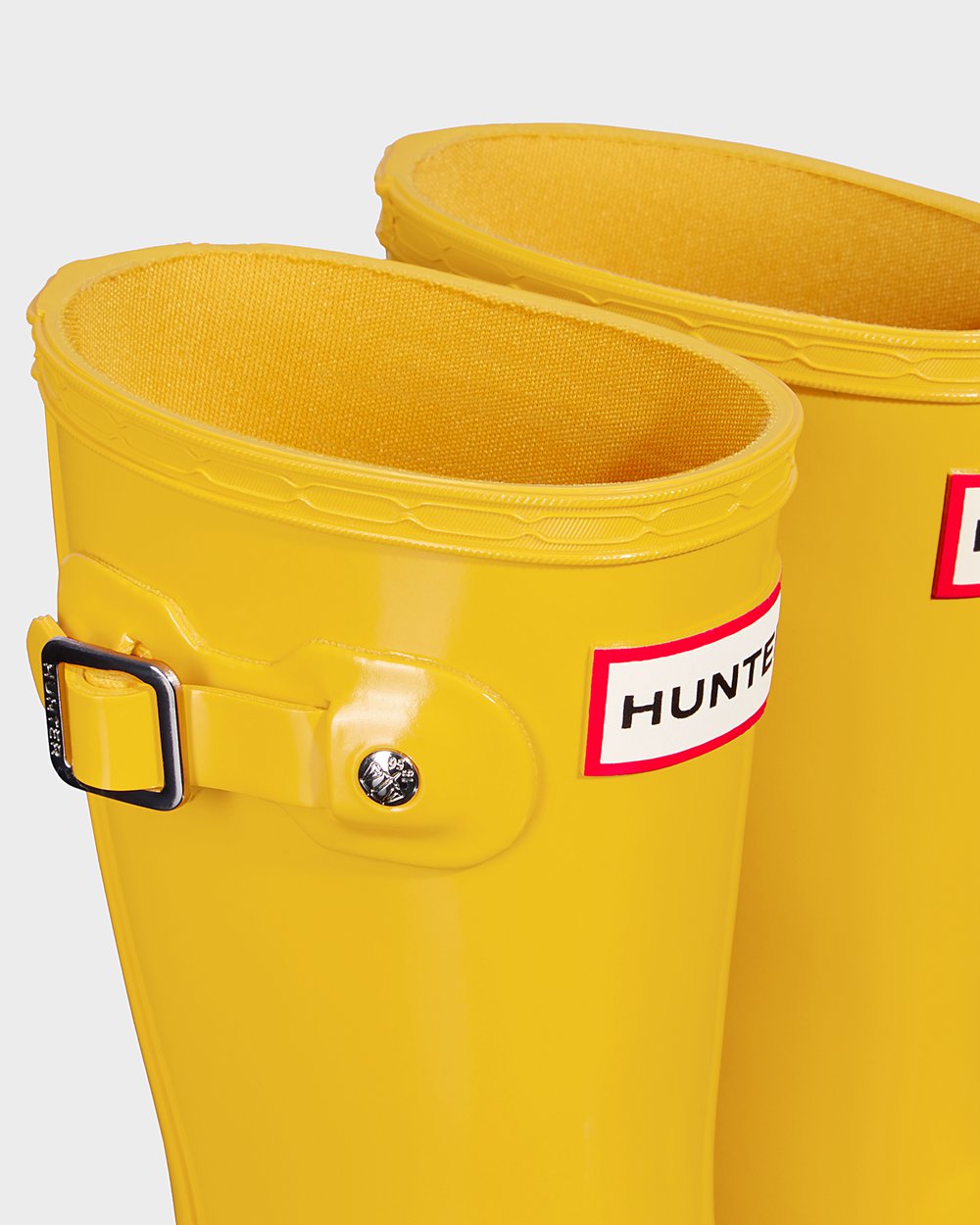 Botas De Agua Hunter Niños Amarillo Original Little Gloss 420159-JVW